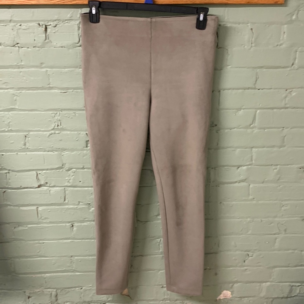 Ann Taylor factory suede-feel leggings